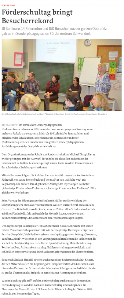 Förderschultag bringt Besucherrekord